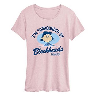 Women's Peanuts Lucy I'm Surrounded By Blockheads Graphic Tee
