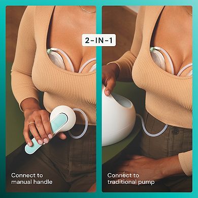Willow Wave Double Wearable Manual Pump & 2 5-Oz. Collection Cups