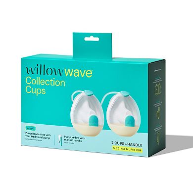 Willow Wave Double Wearable Manual Pump & 2 5-Oz. Collection Cups