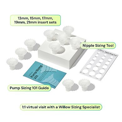 Willow 12-Piece Breast Pump Sizing Kit
