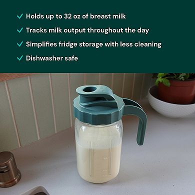 Willow Glass Breast Milk Pitcher