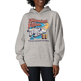 Women's Star Wars Millennium Falcon Oversized Fleece Hoodie Sweatshirt