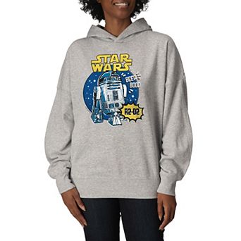 Women's Star Wars R2-D2 Oversized Fleece Hoodie Sweatshirt