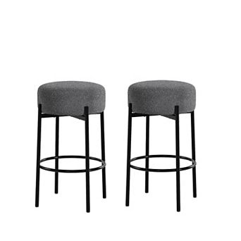 ANIXOL Sherpa Counter Height Bar Stools Set of 2