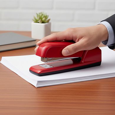 30-Sheet Jam-Free Metal Stapler, Rio Red Business Stapler Heavy Duty
