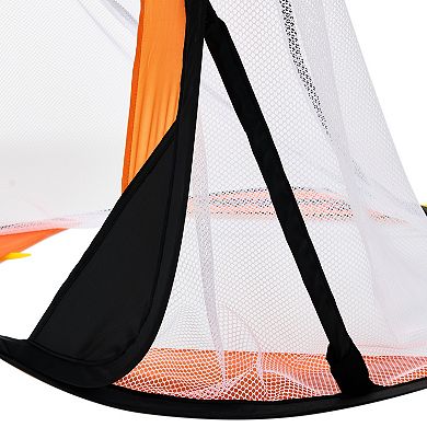 Franklin Sports Pop-Up Lacrosse Goal with Carrying Case & Ground Stakes