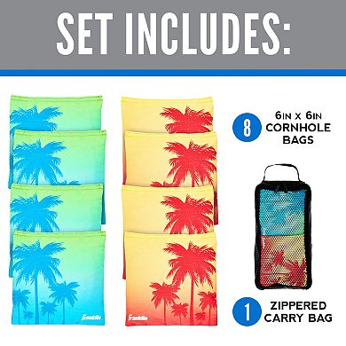 Franklin Sports 8-Piece Tropical Themed Cornhole Bean Bags Set