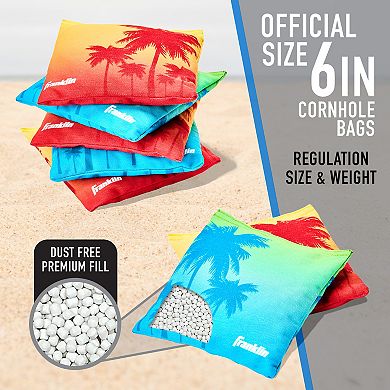 Franklin Sports 8-Piece Tropical Themed Cornhole Bean Bags Set