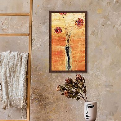 Rustic Walnut 12x24 Solid Wood Poster Frame for Artwork & Photos