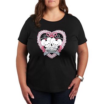 Plus Size Pokémon Maushold Coquette Graphic Tee