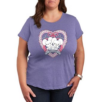 Plus Size Pokémon Maushold Coquette Graphic Tee