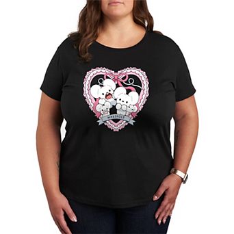 Plus Size Pokémon Maushold Coquette Graphic Tee