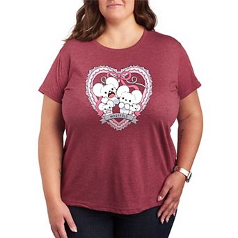 Plus Size Pokémon Maushold Coquette Graphic Tee
