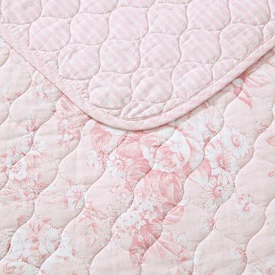 Laura Ashley Toile Delightful Quilt Set