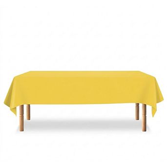 4-Pack Disposable Plastic Tablecloths, Rectangle, Waterproof, Durable