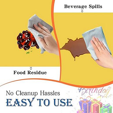 4-Pack Disposable Plastic Tablecloths, Rectangle, Waterproof, Durable