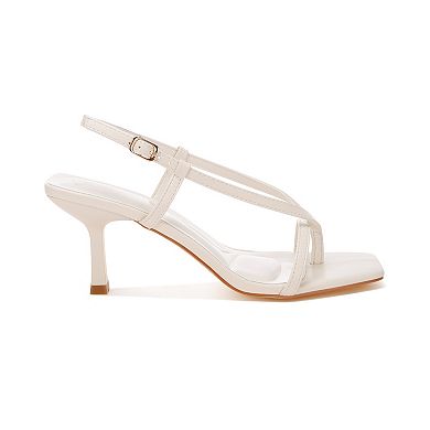 London Rag Yarsa Women's Slingback Heeled Sandals