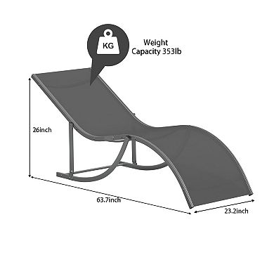 ANIXOL Set of 2 Ergonomic S Shape Lounge Chairs