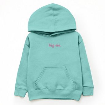 Embroidered Big Sis Typewriter - Youth Graphic Hoodie