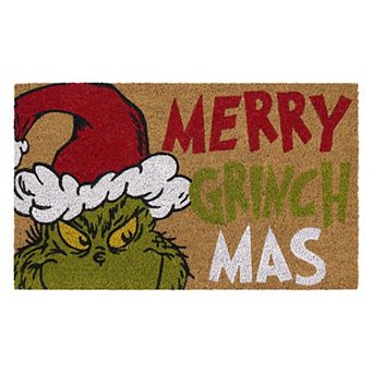 Dr. Seuss The Grinch Merry Grinchmas Coir Door Mat