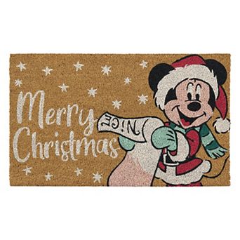 Disney's Micky Mouse Santa Costume Coir Door Mat