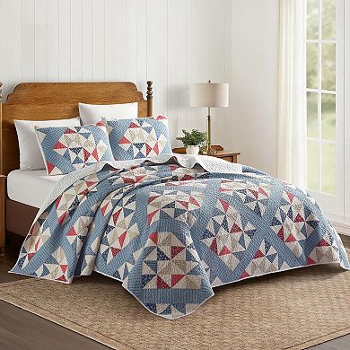 Modern Heirloom Americana Heartland Quilt Set with Shams