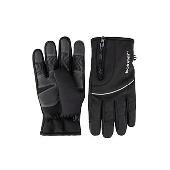 Men's isotoner Neoprene Touchscreen Gloves With Zipper