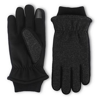 Men's isotoner Mixed Media Melton Touchscreen Gloves