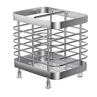 Wall Mounted Toothbrush Holder, Stainless Steel Bathroom Organizer