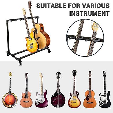 ANIXOL Folding Multi Guitar Floor Stand Rack