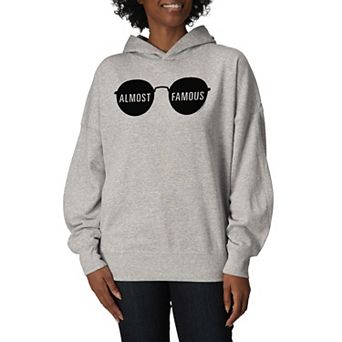 Women's Almost Famous Logo Oversized Fleece Hoodie Sweatshirt