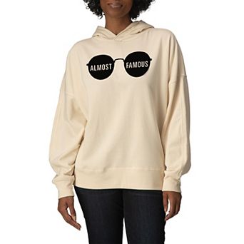 Women's Almost Famous Logo Oversized Fleece Hoodie Sweatshirt