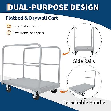ANIXOL 2 In 1 Dual Bar Heavy Duty Platform Cart