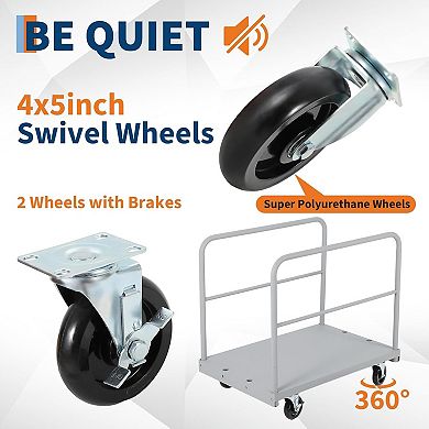 ANIXOL 2 In 1 Dual Bar Heavy Duty Platform Cart