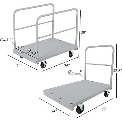 ANIXOL 2 In 1 Dual Bar Heavy Duty Platform Cart