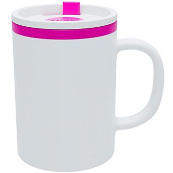 Copco Desk Mug 16 oz - Durable BPA-Free, Microwave & Dishwasher Safe (Pink)
