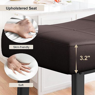 ANIXOL Padded Saddle Bar Stools Set of 2