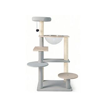 Gymax Modern Cat Tree Multi-level Cat Tower w/ Removable Padded Top Perch