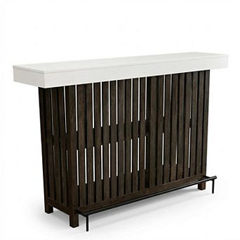 ANIXOL Farmhouse Storage Bar Table