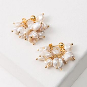Convertible Pearl Cluster Earrings