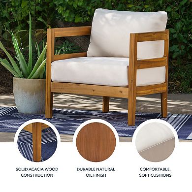 Linon Breton Outdoor Club Chair
