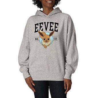 Women's Pokémon Eevee Oversized Fleece Hoodie Sweatshirt