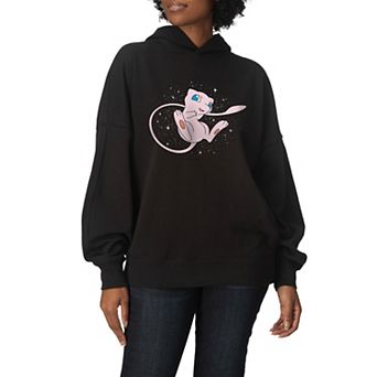 Women's Pokémon Starry Mew Oversized Fleece Hoodie Sweatshirt