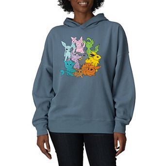 Women's Pokémon Eevolutions Oversized Fleece Hoodie Sweatshirt
