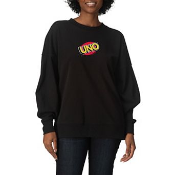 Women's UNO Logo Oversized Fleece Crew Sweatshirt
