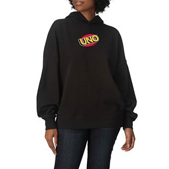 Women's UNO Logo Oversized Fleece Hoodie Sweatshirt