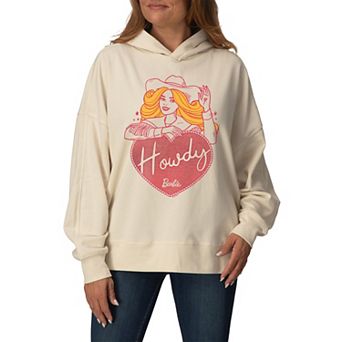 Women's Barbie Howdy Oversized Fleece Hoodie Sweatshirt