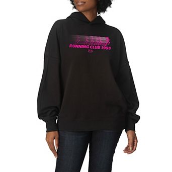 Women's Barbie Running Club 1959 Oversized Fleece Hoodie Sweatshirt
