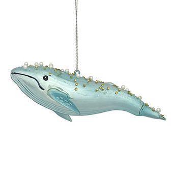 St. Nicholas Square® Glass Whale Christmas Ornament