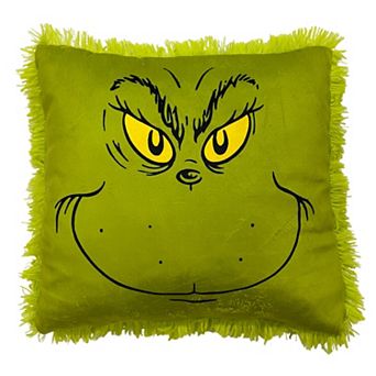 Dr. Seuss The Grinch Grinchy Grin Decorative Throw Pillow